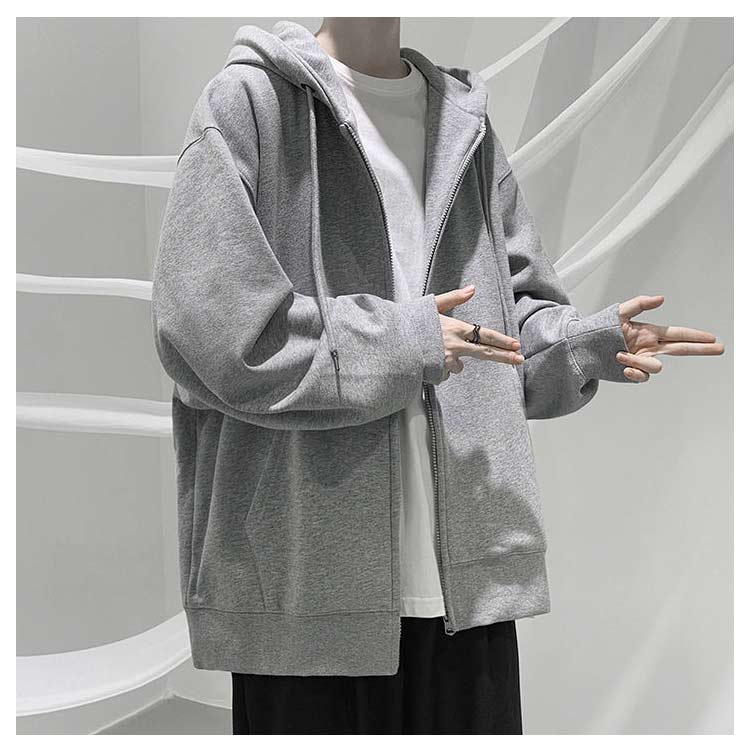 最終値下げです！早い者勝ち！Supreme フード付きパーカー 青/グレー パーカー メンズ 綿100% 大きいサイズ ジップアップパーカー