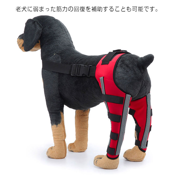 サポーター  関節保護具 犬 サポーター 犬用 膝 関節 靭帯 脱臼 保護 介護 足
