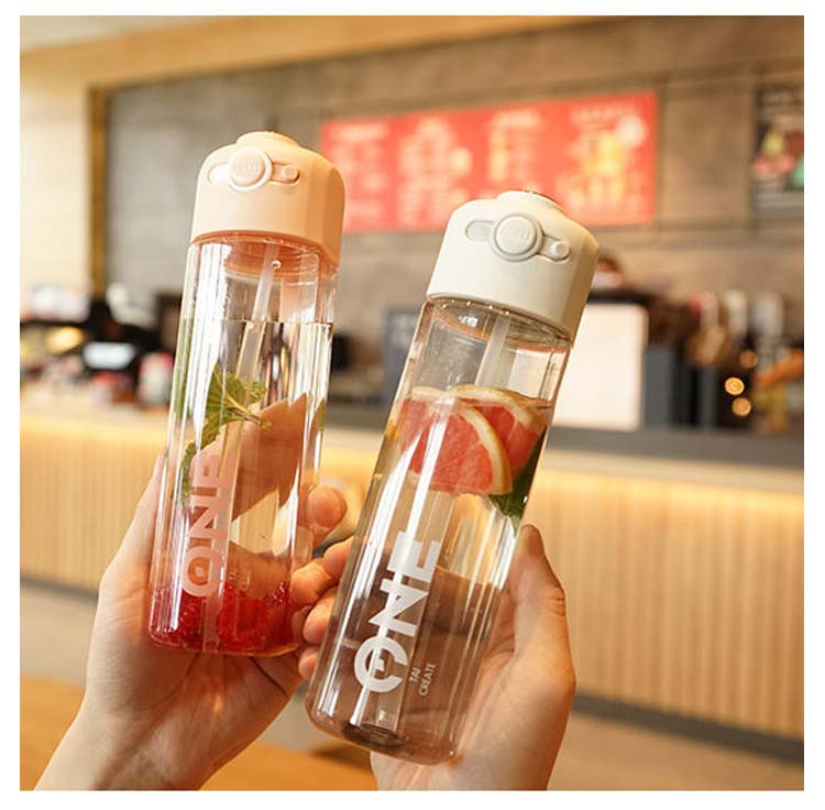 水筒 安全ロック付き 550ml 450ml ウォーターボトル ストロー