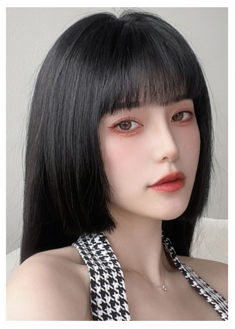 部分ウィッグ かつら 姫カット ウィッグ 自然 姫髪 原宿 前髪