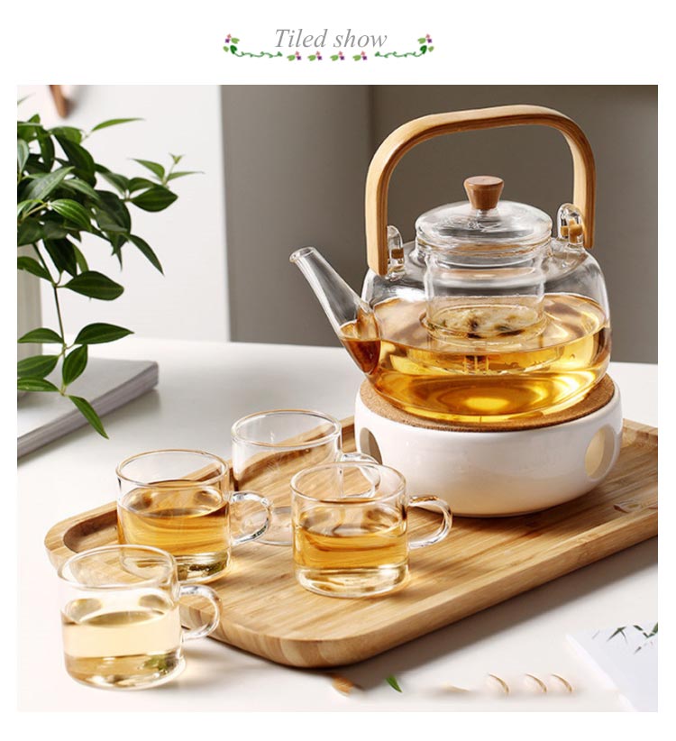 ガラスケトル やかん 直火用 耐熱ガラスポット ティーポット