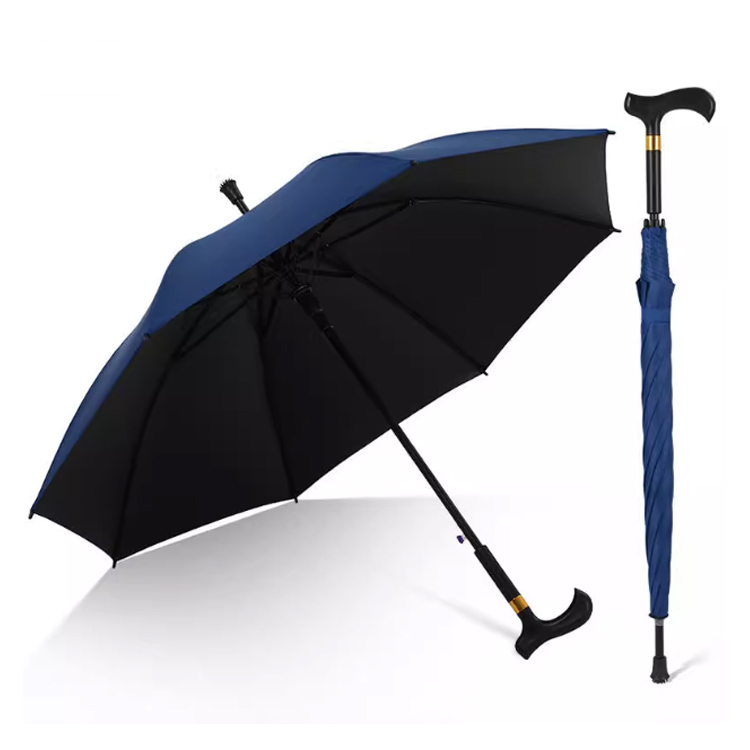 杖 ステッキ 傘 ステッキ傘 つえかさ 手開き 晴雨兼用 自立杖