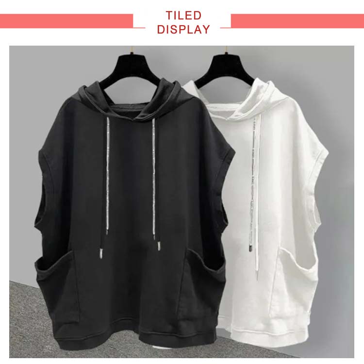 ノースリーブ メンズ Tシャツ タンクトップ パーカー シンプル